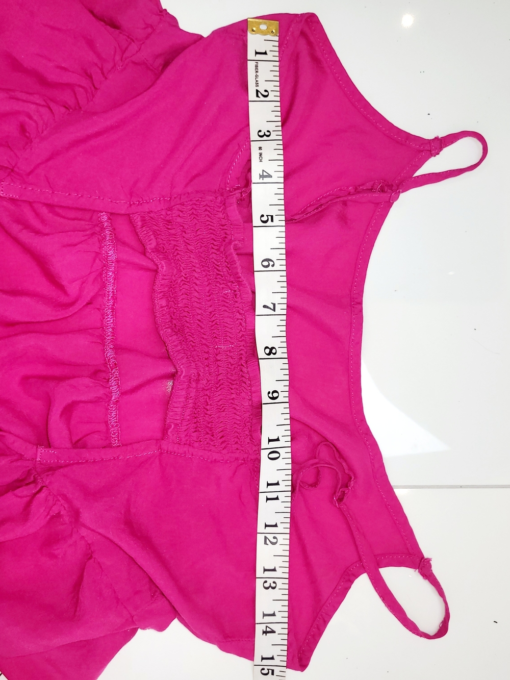 American Eagle 100% Viscose Pink Tiered Mini Dress Medium - Picture 12 of 15